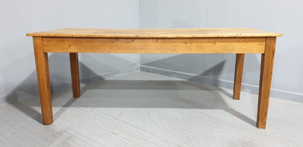 Very Good Pine Farmhouse Kitchen Refrectory Table View II