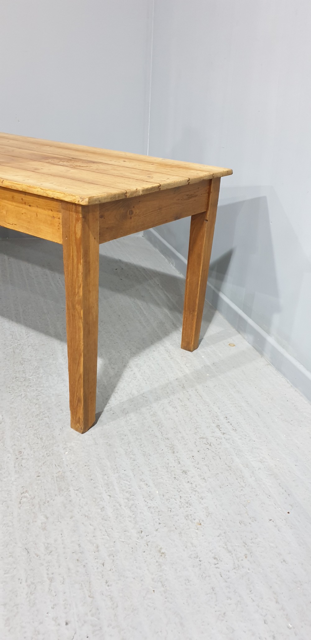 Very Good Pine Farmhouse Kitchen Refrectory Table View III