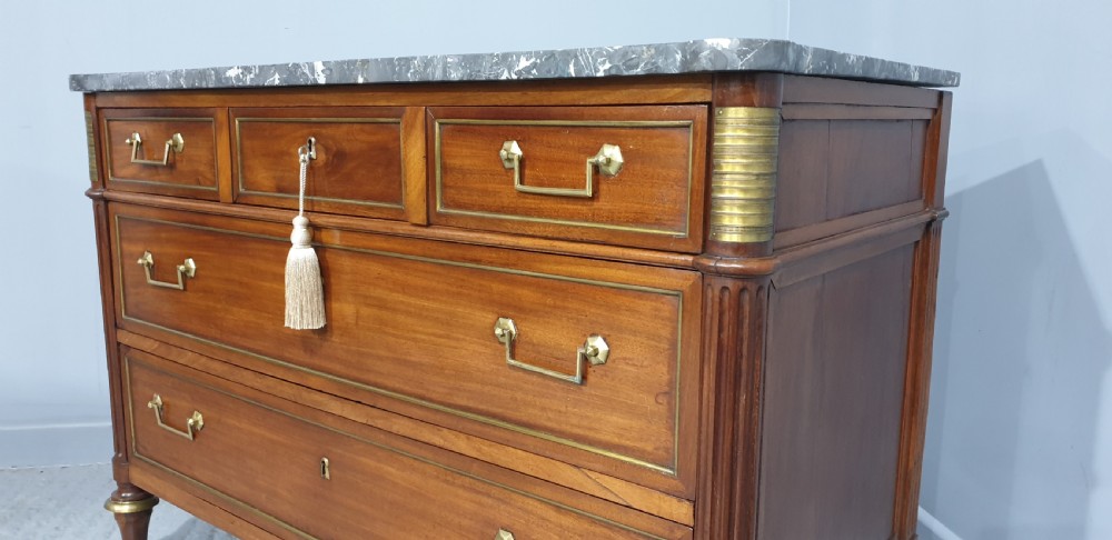 19thc French Directoire Commode Chest of Drawers View V