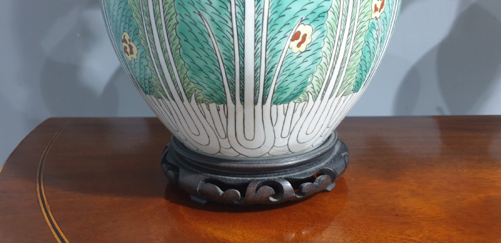 Lovely Pair Chinese Lamps View V