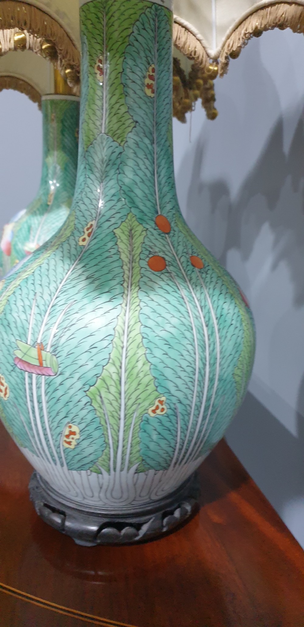 Lovely Pair Chinese Lamps View VII