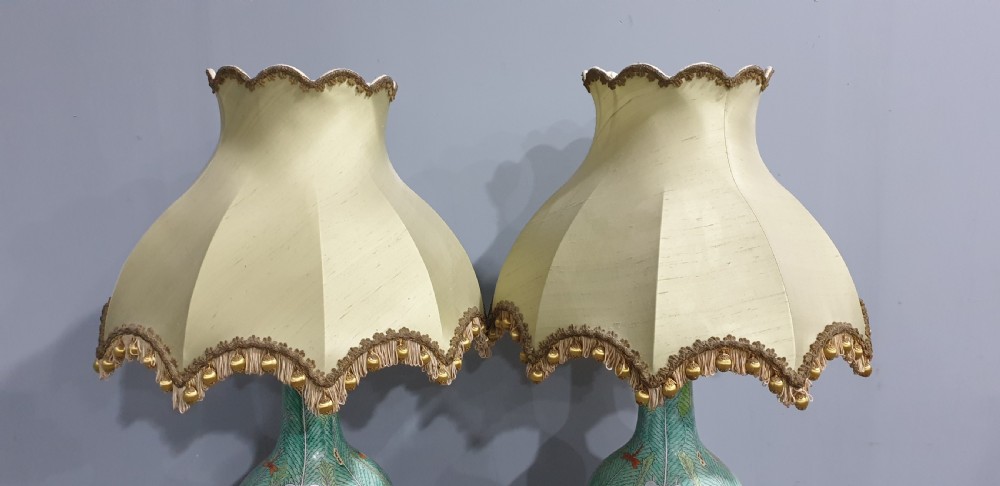 Lovely Pair Chinese Lamps View VIII