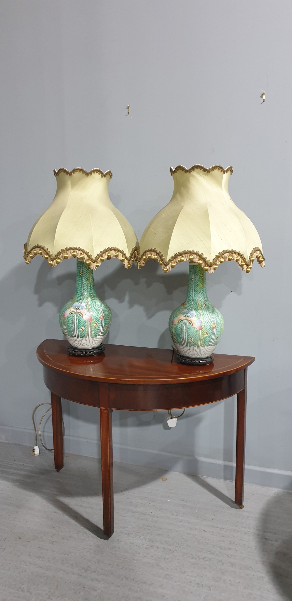Lovely Pair Chinese Lamps View XI