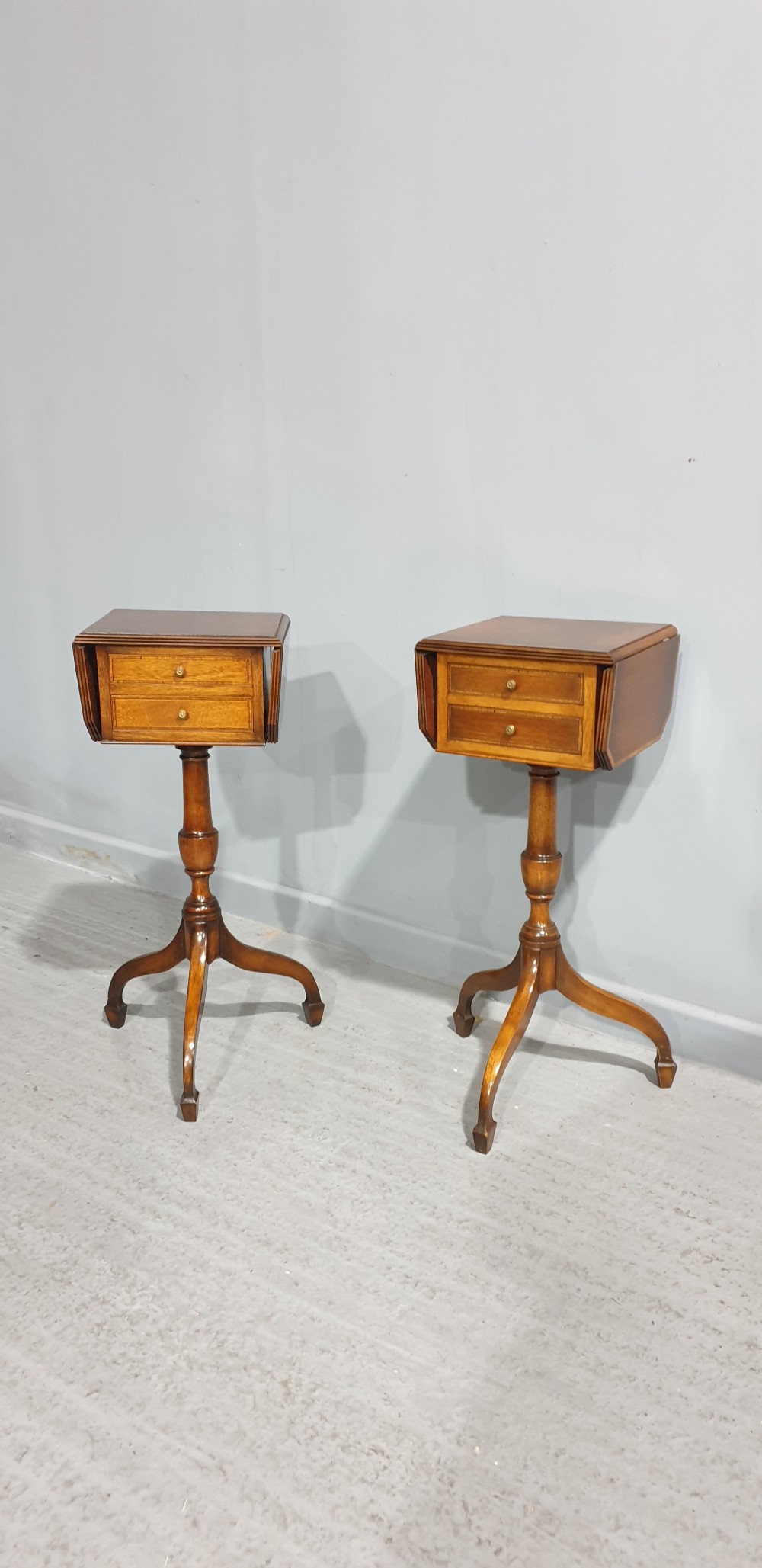 Super Pair Mahogany Lamp Tables View XI