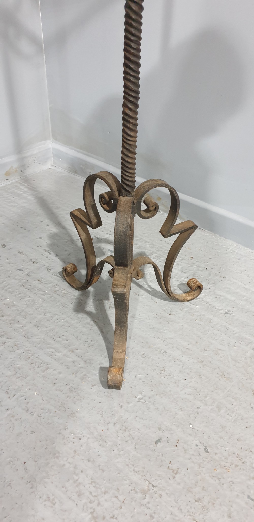 Large Pair Cast Iron Candleabra View VI
