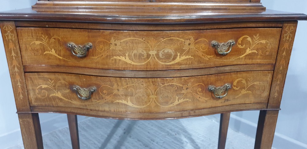 Good Quality Inlaid Mahogany Bookcase View V