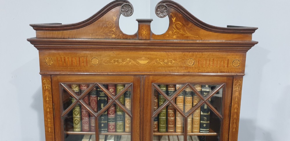 Good Quality Inlaid Mahogany Bookcase View VII
