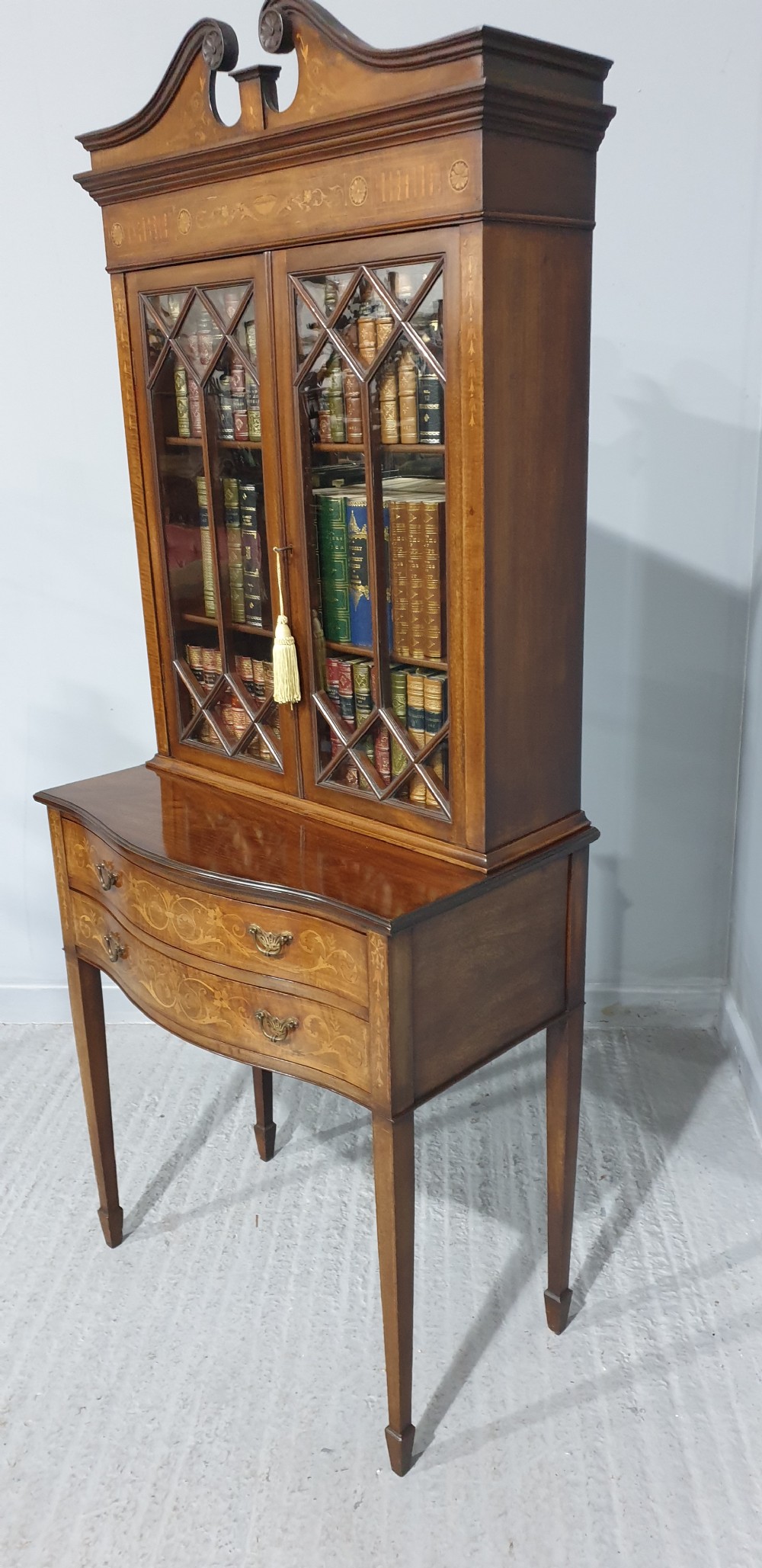 Good Quality Inlaid Mahogany Bookcase View VIII