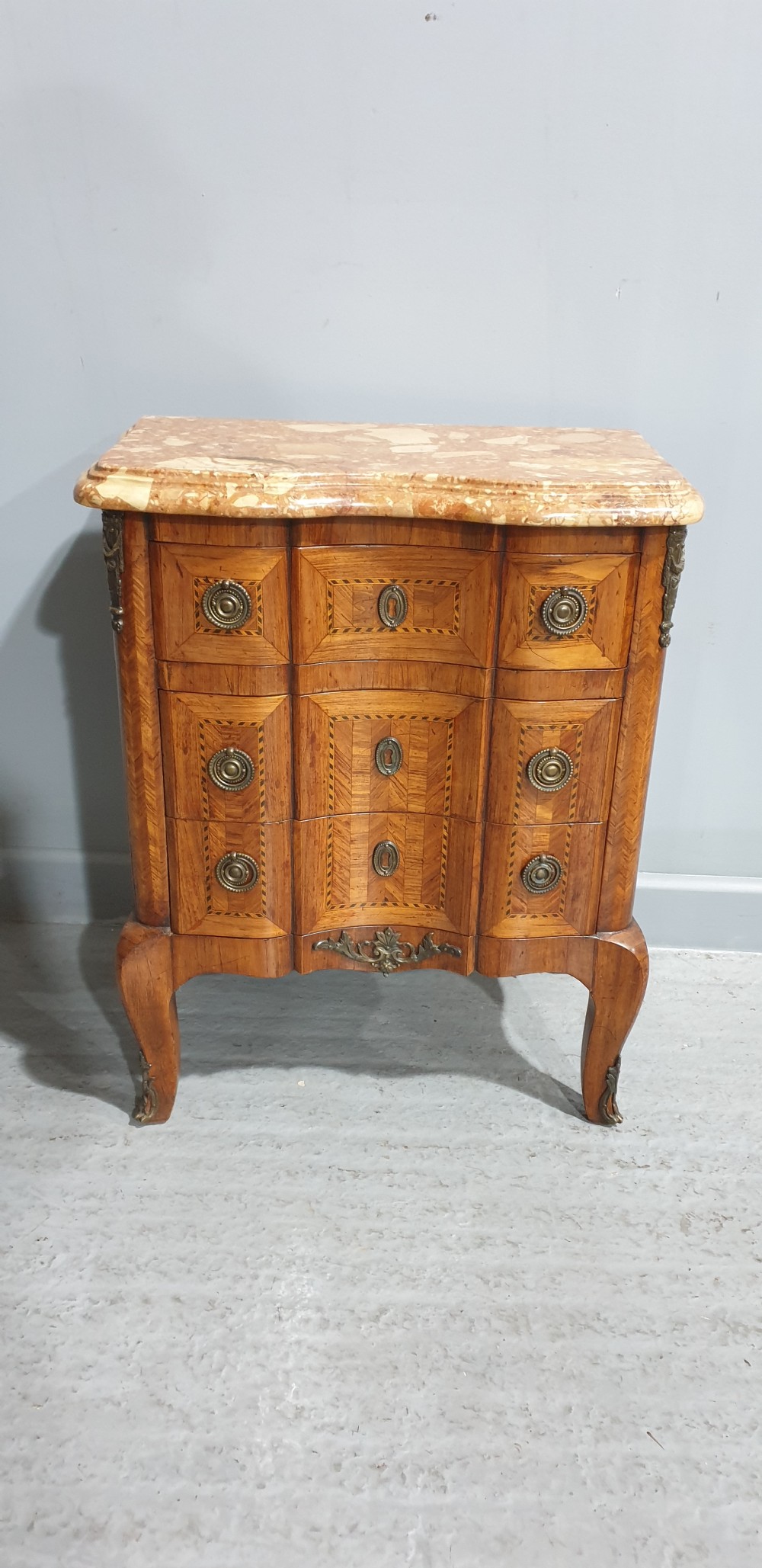 Wonderful French Miniature Chest of Drawers View II