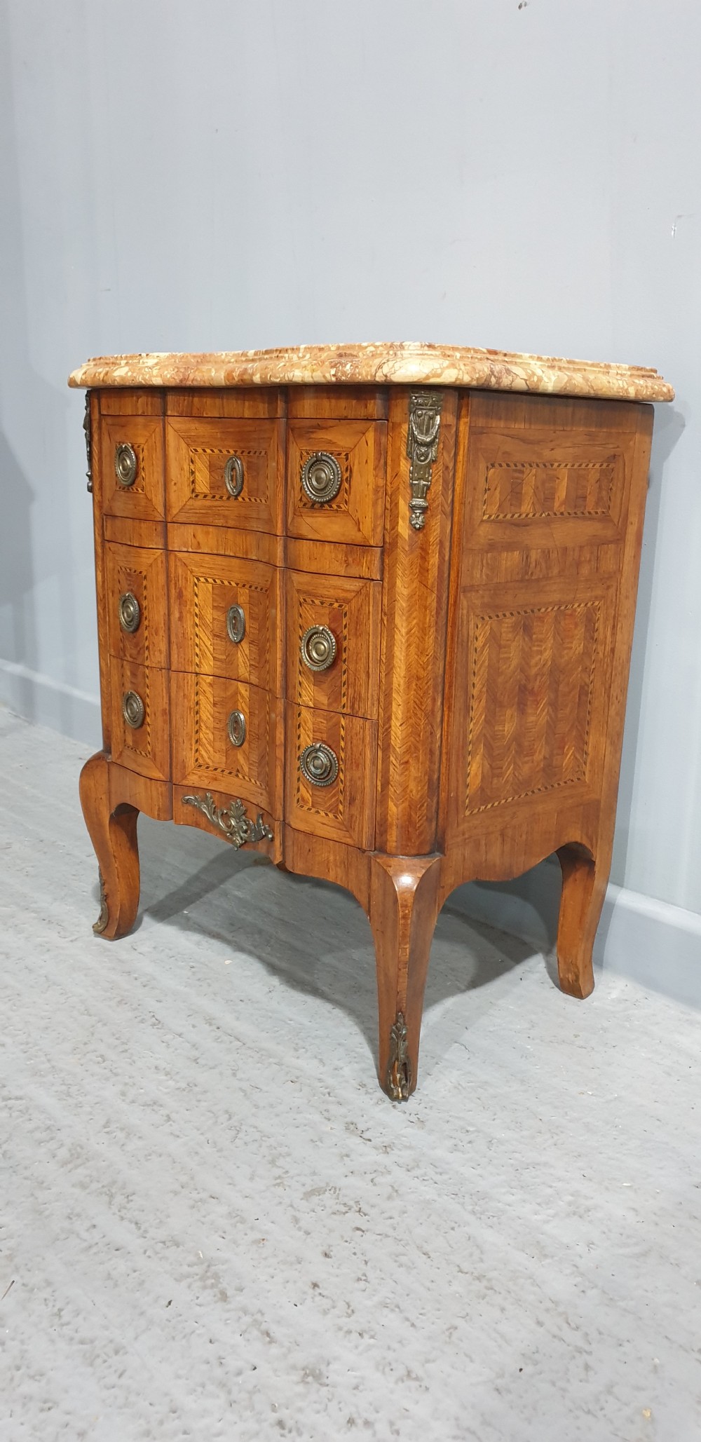 Wonderful French Miniature Chest of Drawers View VI