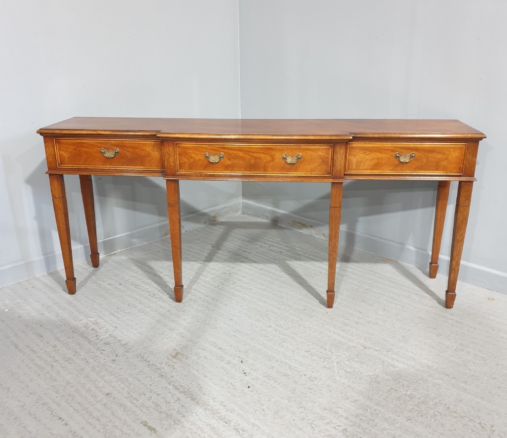 Mahogany Breakfront Console Side Table View II