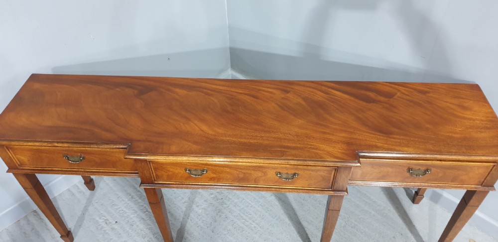 Mahogany Breakfront Console Side Table View IV