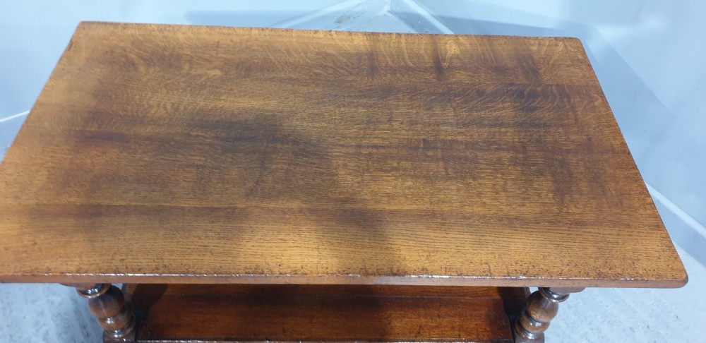 Solid Oak Plank Coffee Table View III
