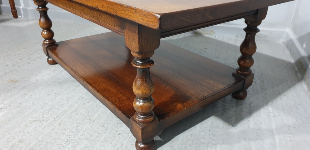 Solid Oak Plank Coffee Table View V