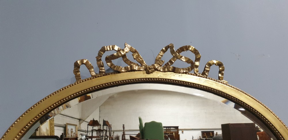 Regency Adam Oval Gilt Mirror View III
