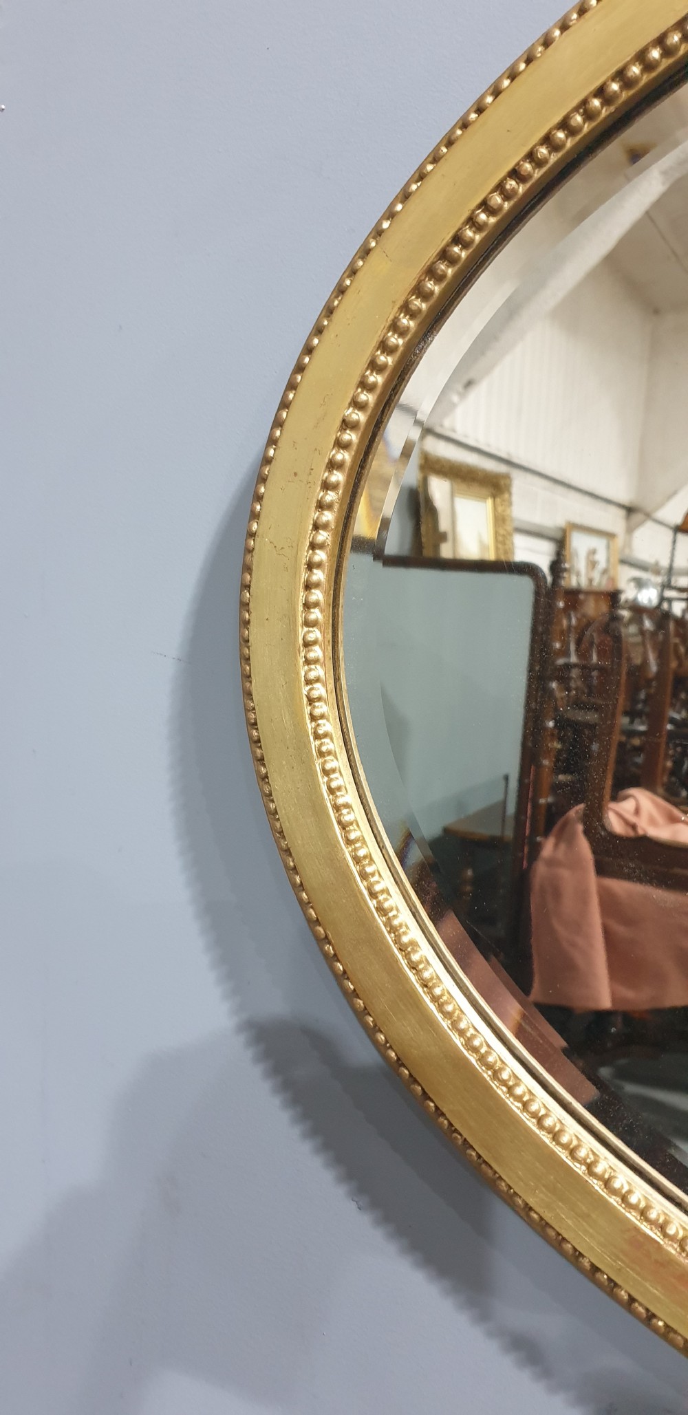 Regency Adam Oval Gilt Mirror View VII