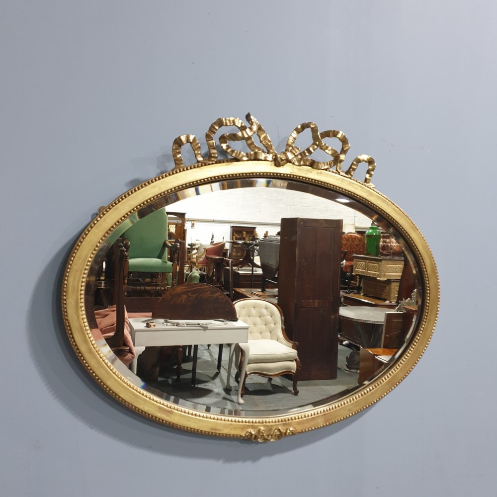 Regency Adam Oval Gilt Mirror