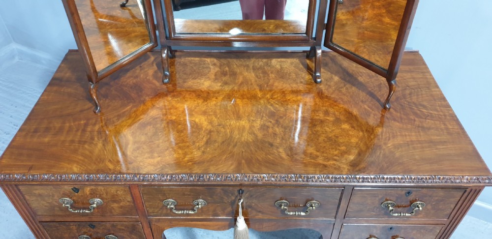 Burr Walnut Dressing Table View III