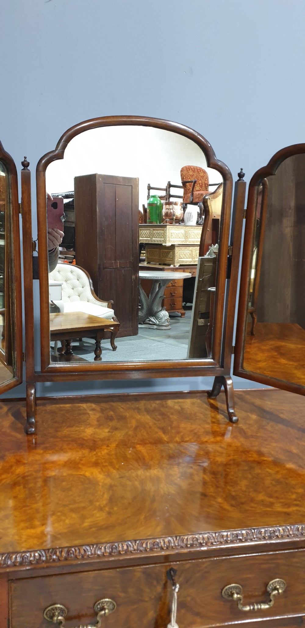 Burr Walnut Dressing Table View V