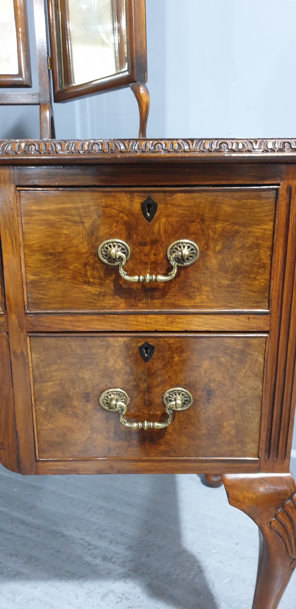 Burr Walnut Dressing Table View IX