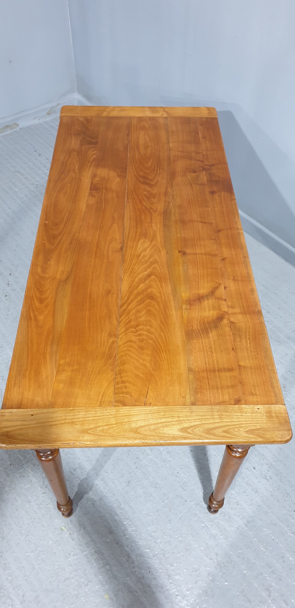 Very Good French Cherry Farmhouse Ktchen Dining Table View VII
