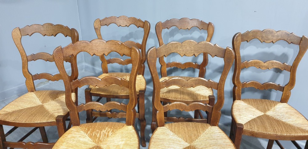 Good Set Six French Country Dining Chairs View IV