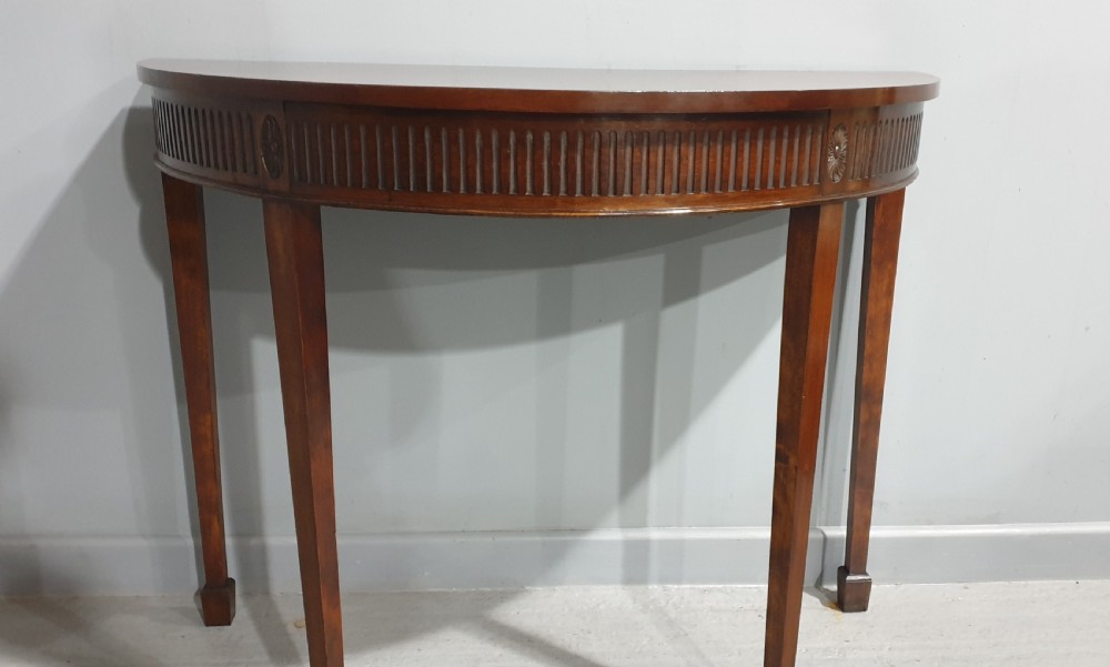Edwardian Mahogany Console Hall  Table View III