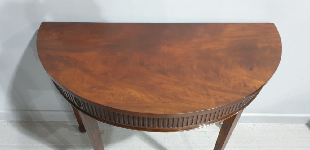 Edwardian Mahogany Console Hall  Table View IV