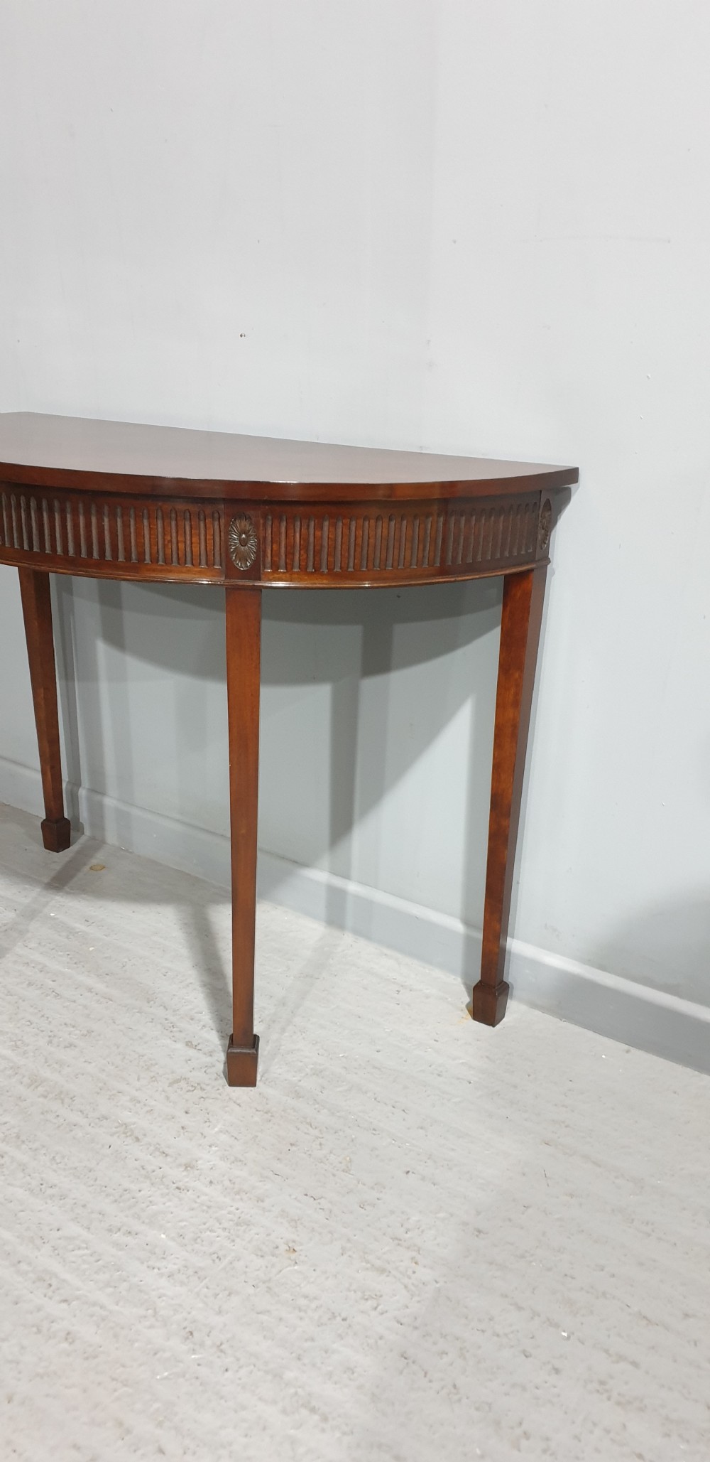Edwardian Mahogany Console Hall  Table View V