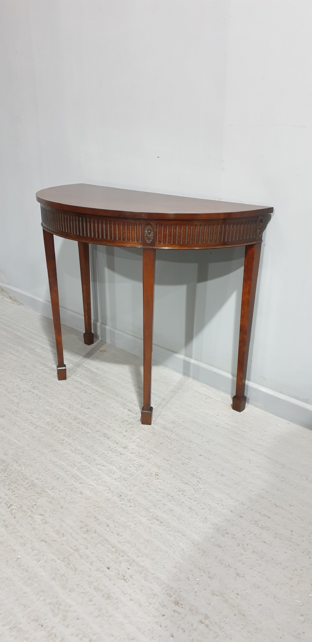 Edwardian Mahogany Console Hall  Table View VI