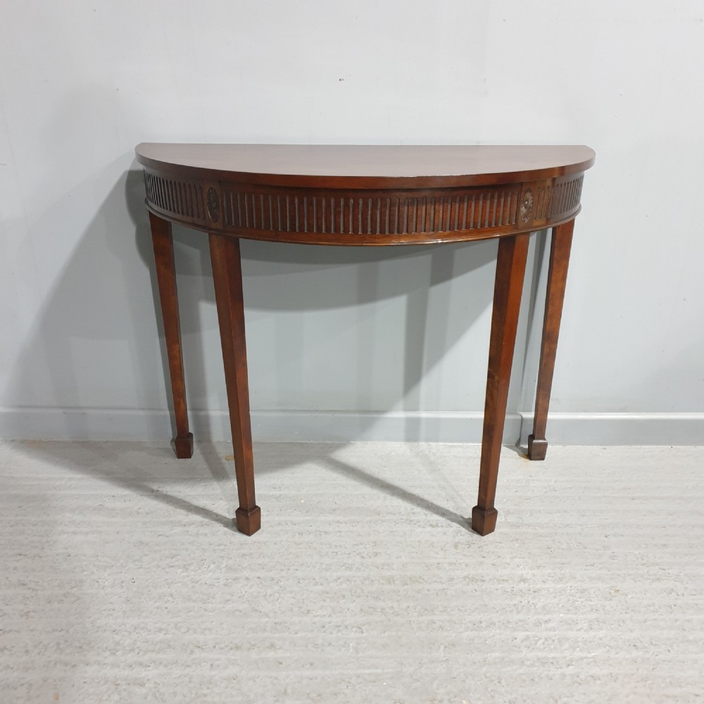 Edwardian Mahogany Console Hall  Table