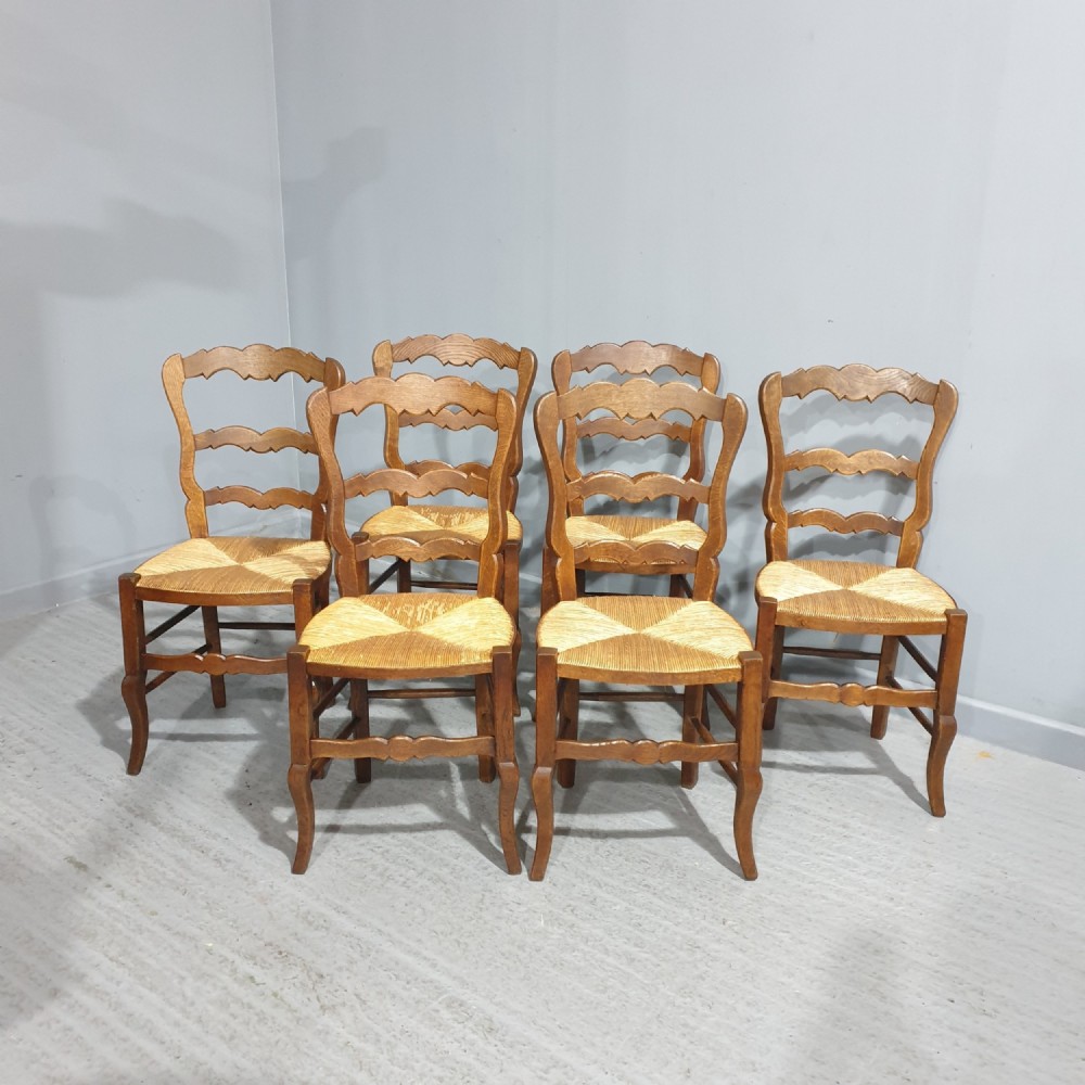 Good Set Six French Country Dining Chairs
