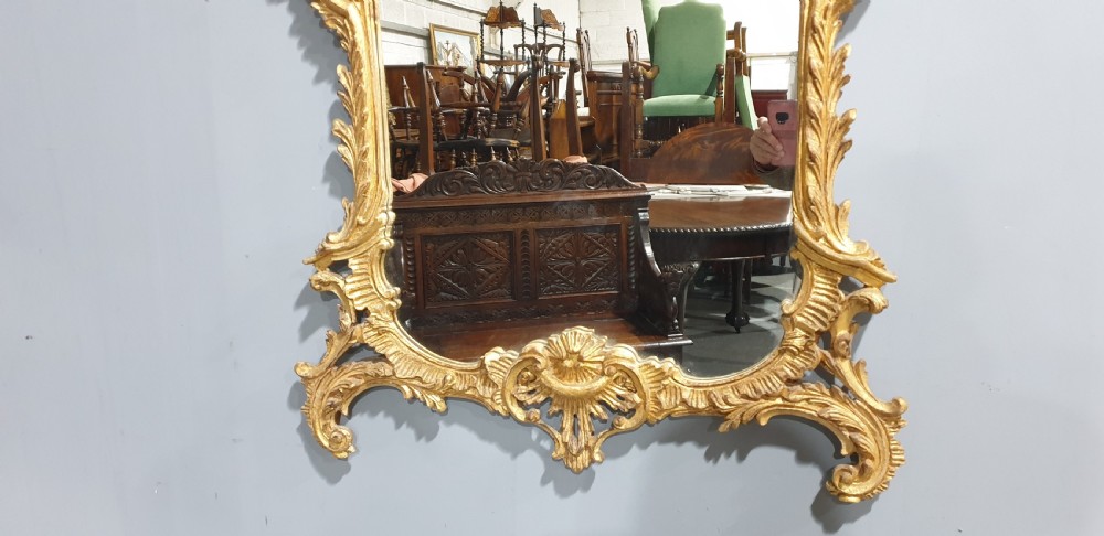Superb Chinese Chippendale Gilt Mirror View III
