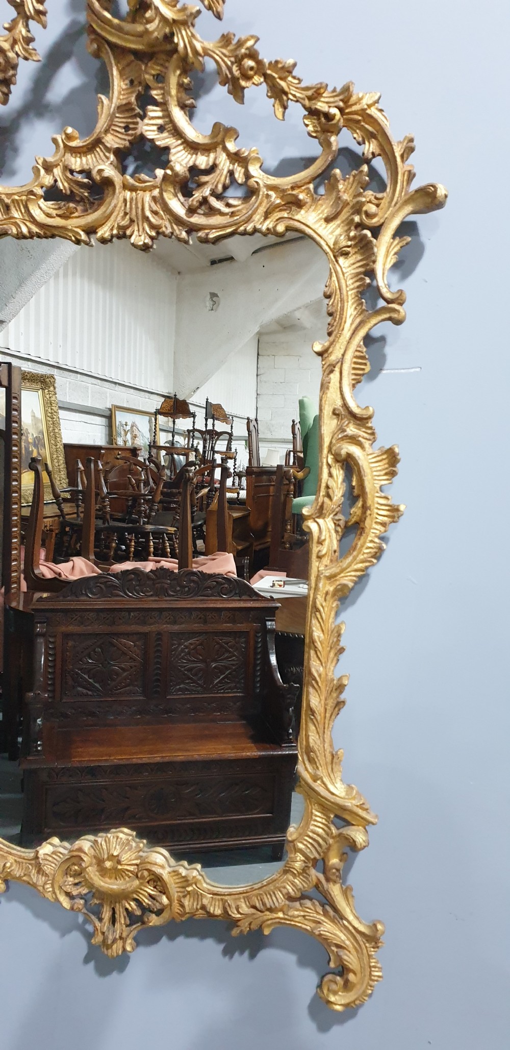 Superb Chinese Chippendale Gilt Mirror View IV