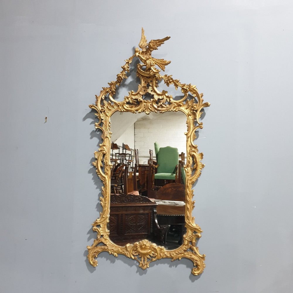 Superb Chinese Chippendale Gilt Mirror