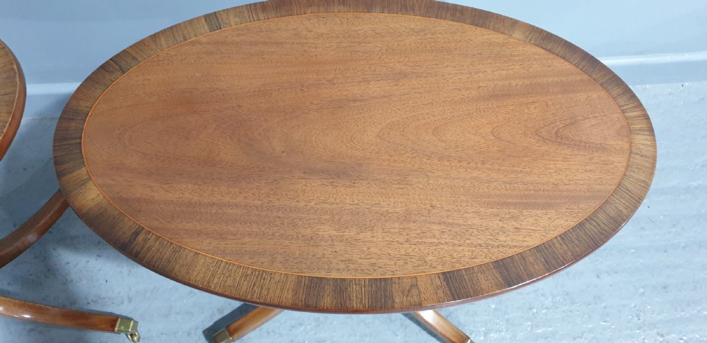 Excellent Quality Pair Mahogany Lamp Tables View III