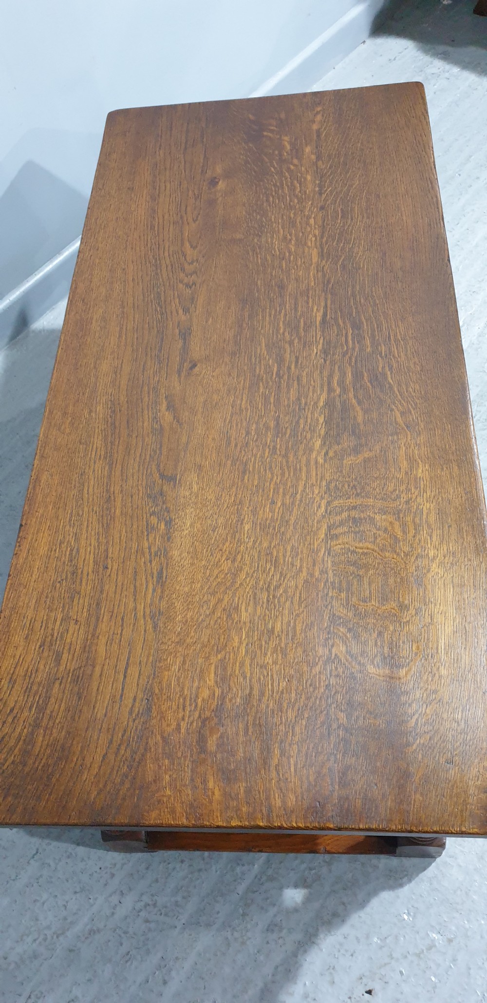 Solid Oak Plank Coffee Table View V