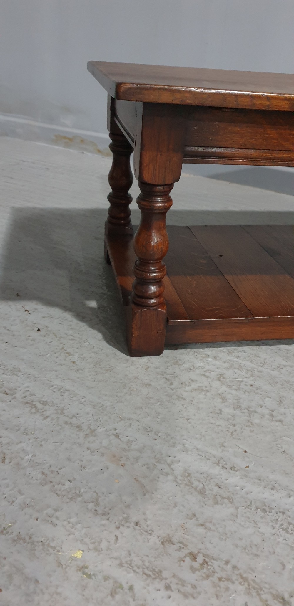 Solid Oak Plank Coffee Table View VI