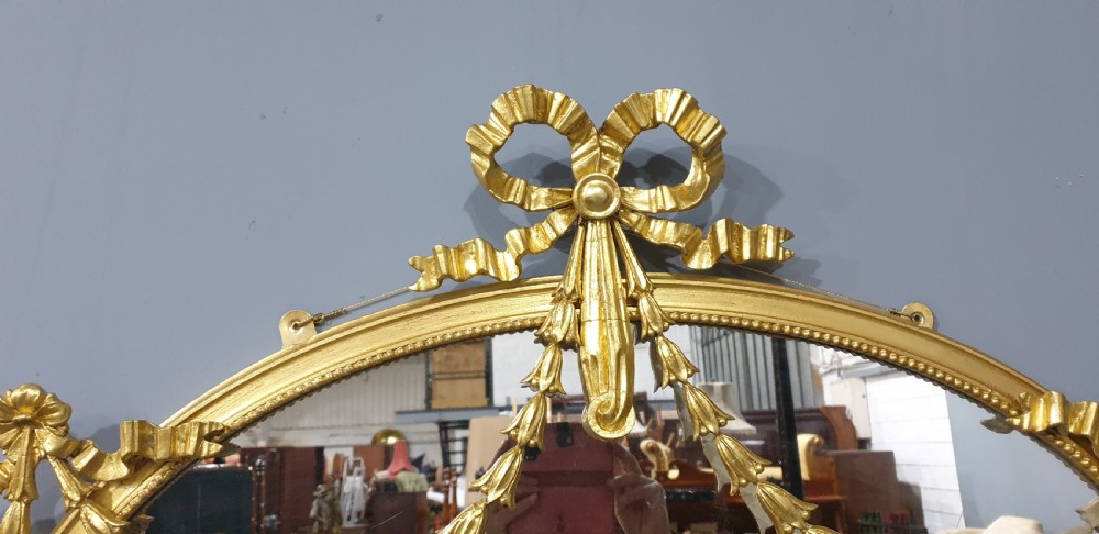 Fabulous Adam Oval Gilt  Mirror View VII