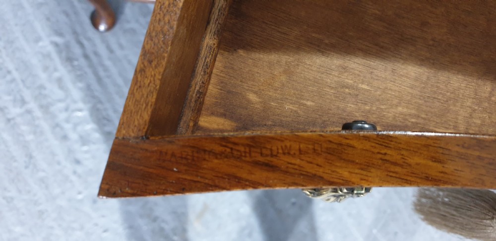 Super Burr Walnut Queen Anne Dressing Table View IX
