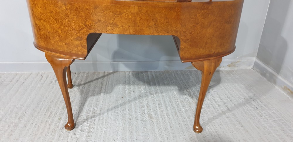 Super Burr Walnut Queen Anne Dressing Table View XII