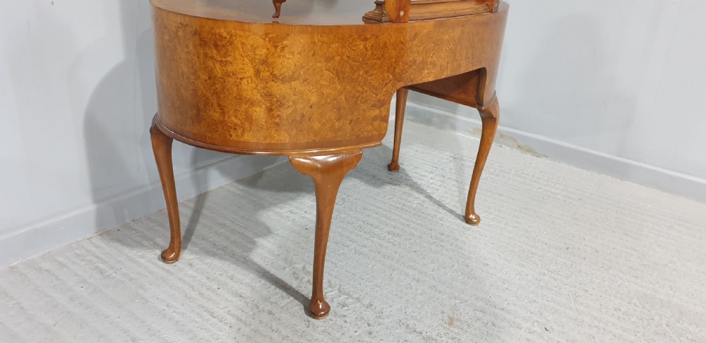 Super Burr Walnut Queen Anne Dressing Table View XIII