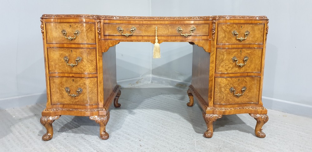 Superb Burr Walnut Desk View II