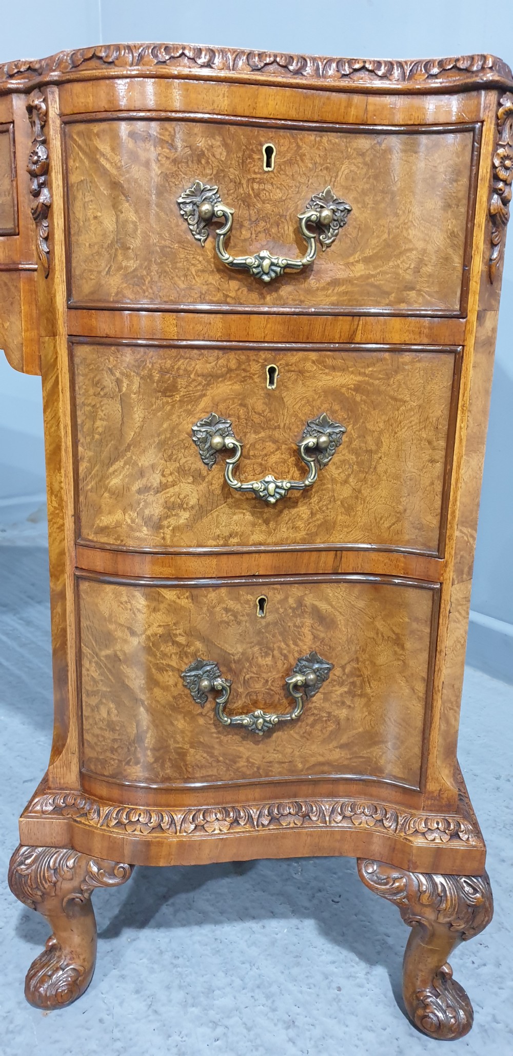 Superb Burr Walnut Desk View VI