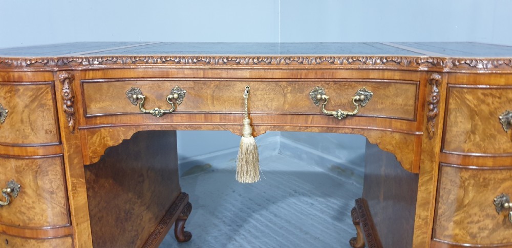 Superb Burr Walnut Desk View VII