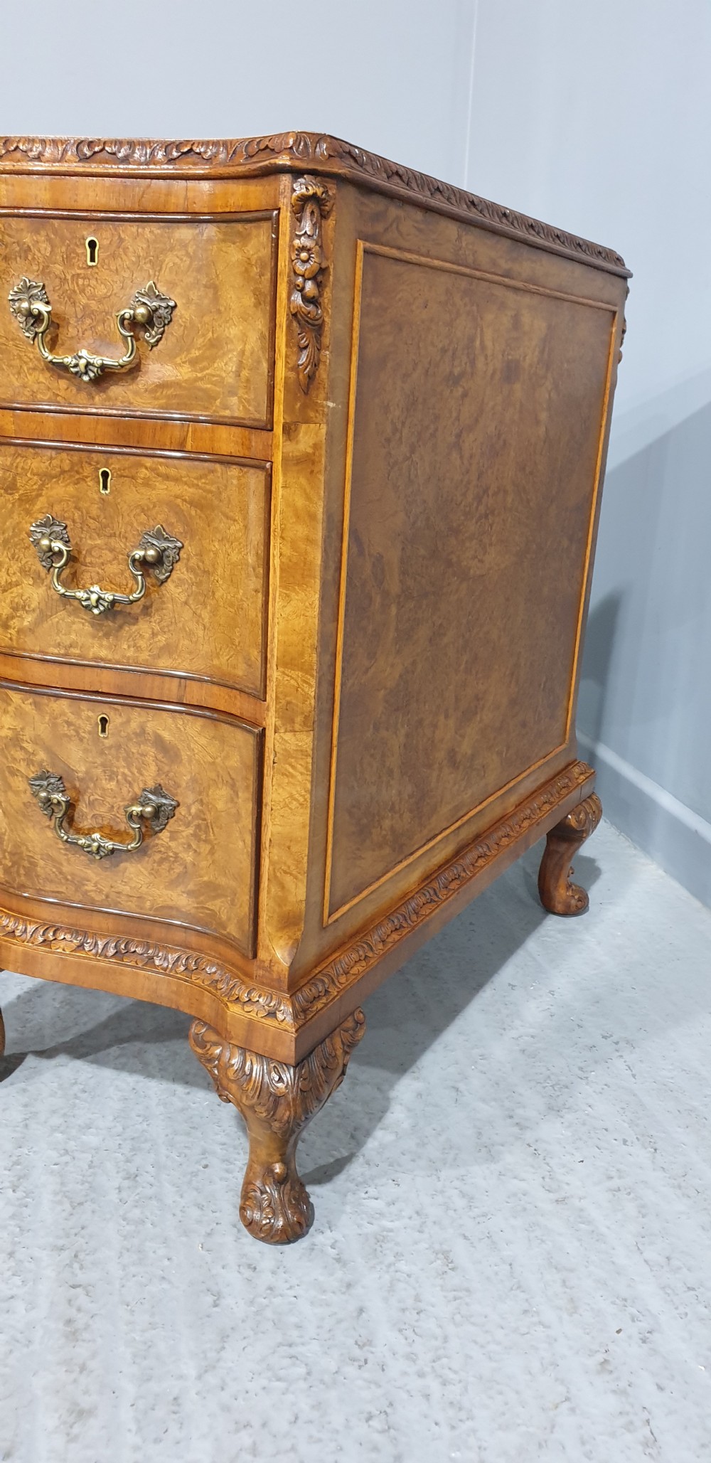 Superb Burr Walnut Desk View VIII