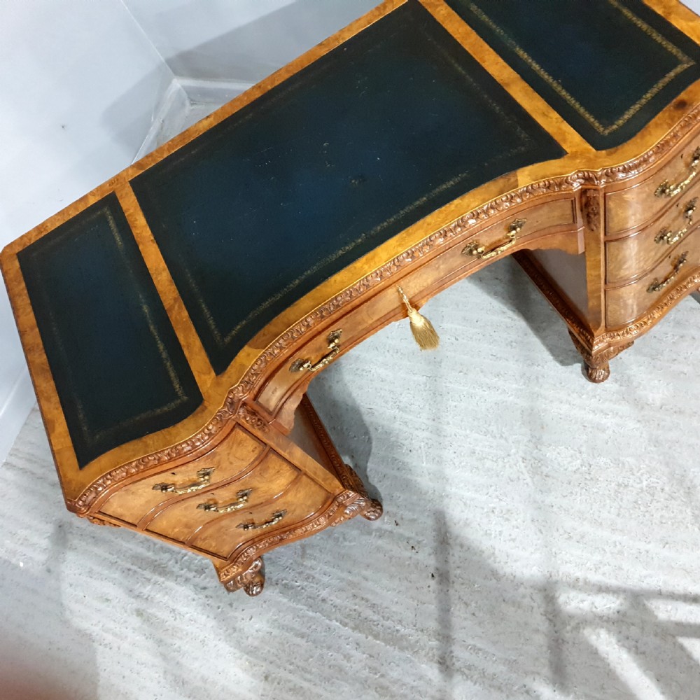 Superb Burr Walnut Desk View XVI