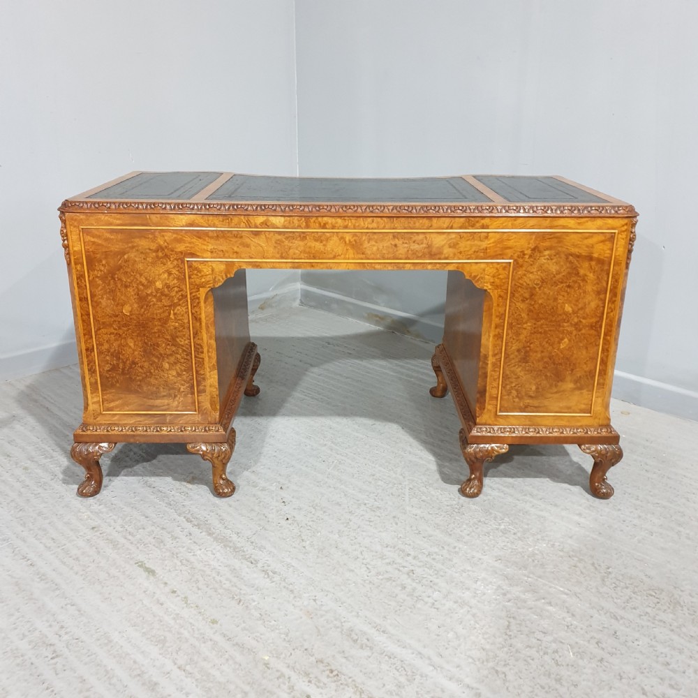 Superb Burr Walnut Desk View XVIII