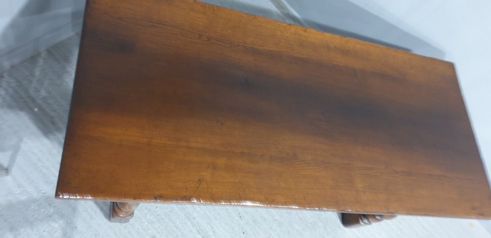 Oak Plank Kitchen Farmhouse Refrectory Dining Table View VI