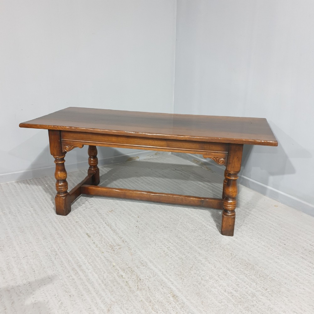 Oak Plank Kitchen Farmhouse Refrectory Dining Table